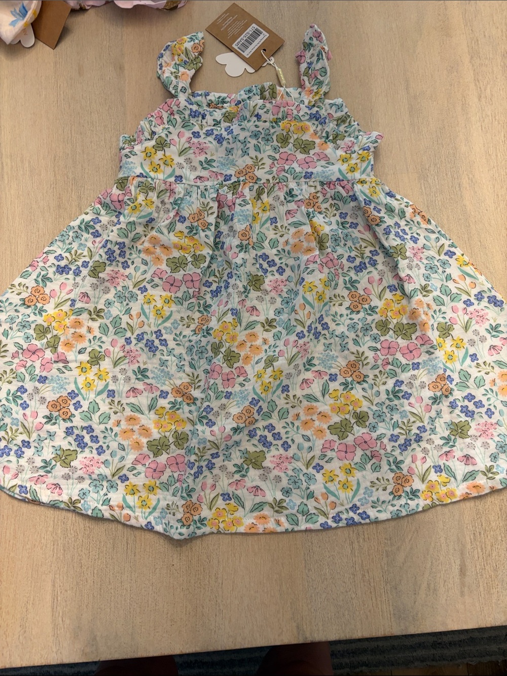 NWT angel dear size 3T Girls Floral Sundress - Multi Pastel Flowers